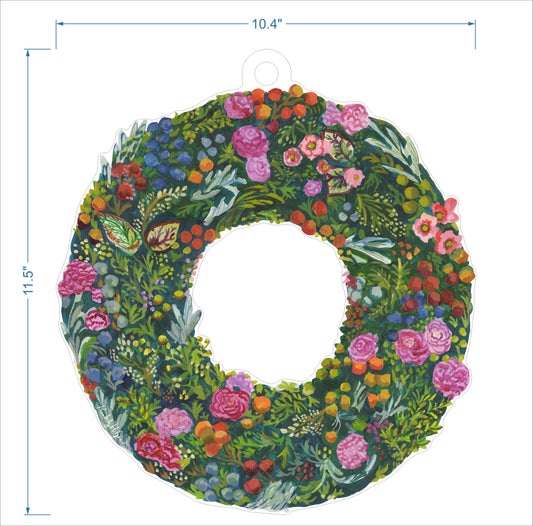 Basel Fruit Wreath LG KHA-164 | 0.25in. Acrylic
