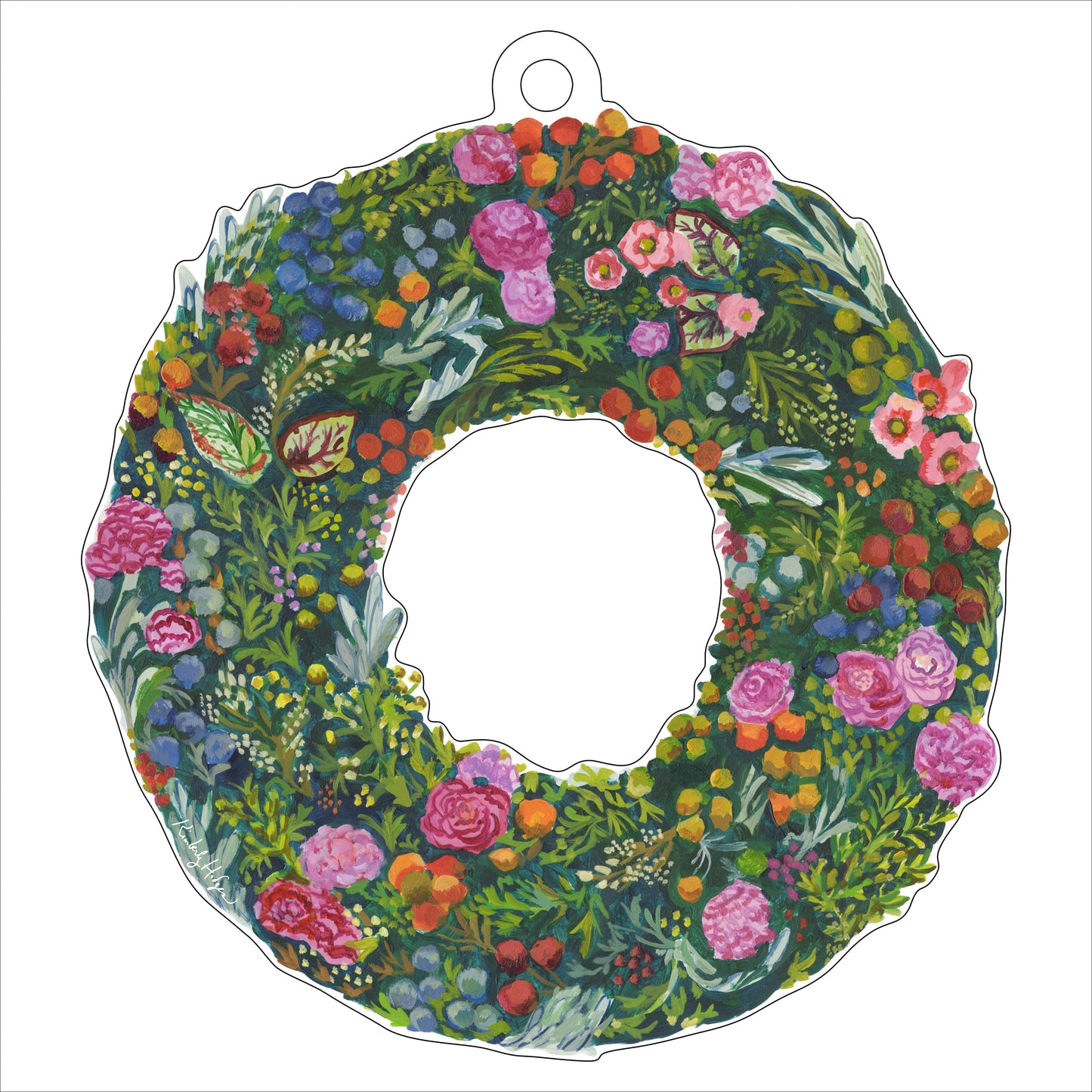 Basel Fruit Wreath LG KHA-164 | 0.25in. Acrylic