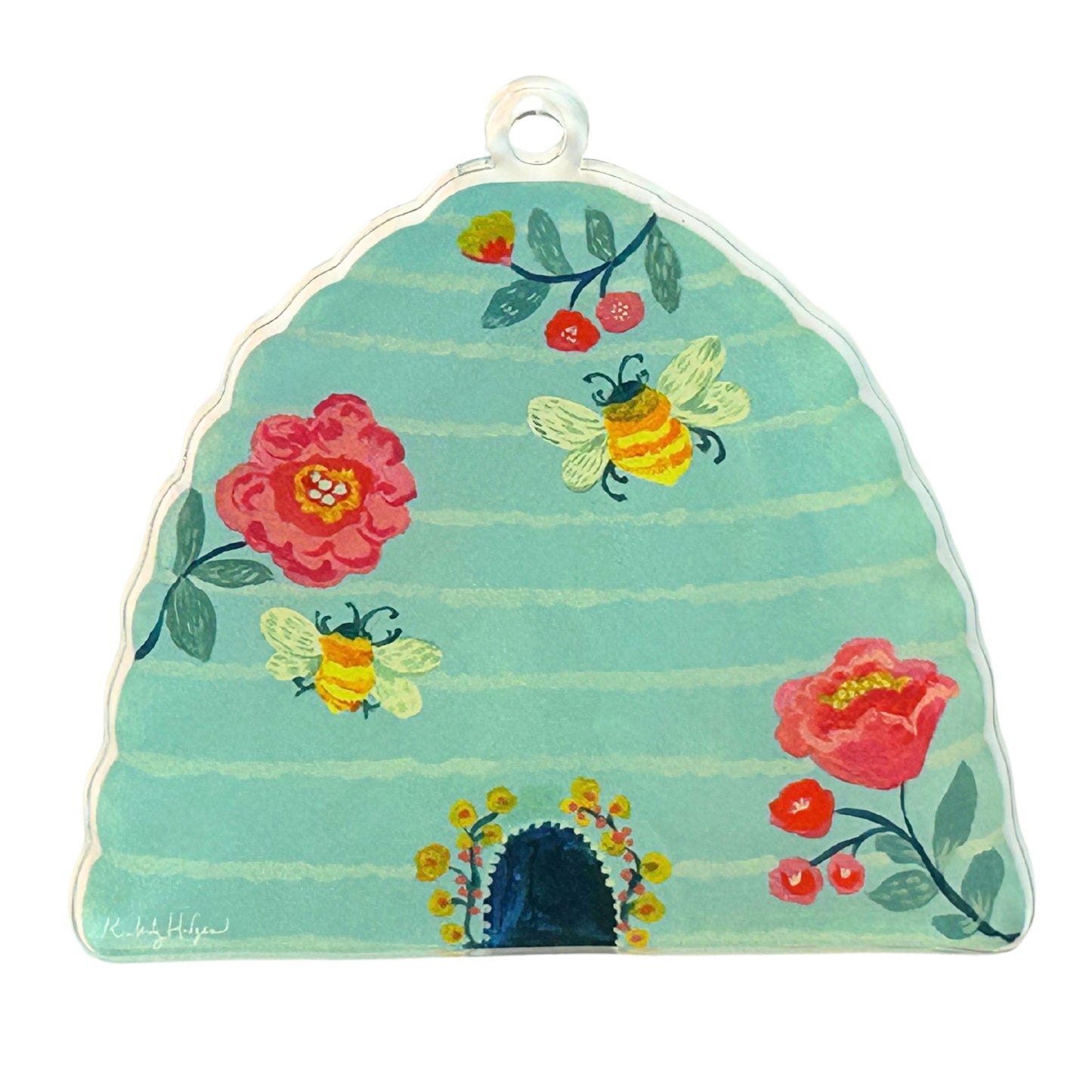 Beehive Ornament KHA-181 | 0.25in. Acrylic