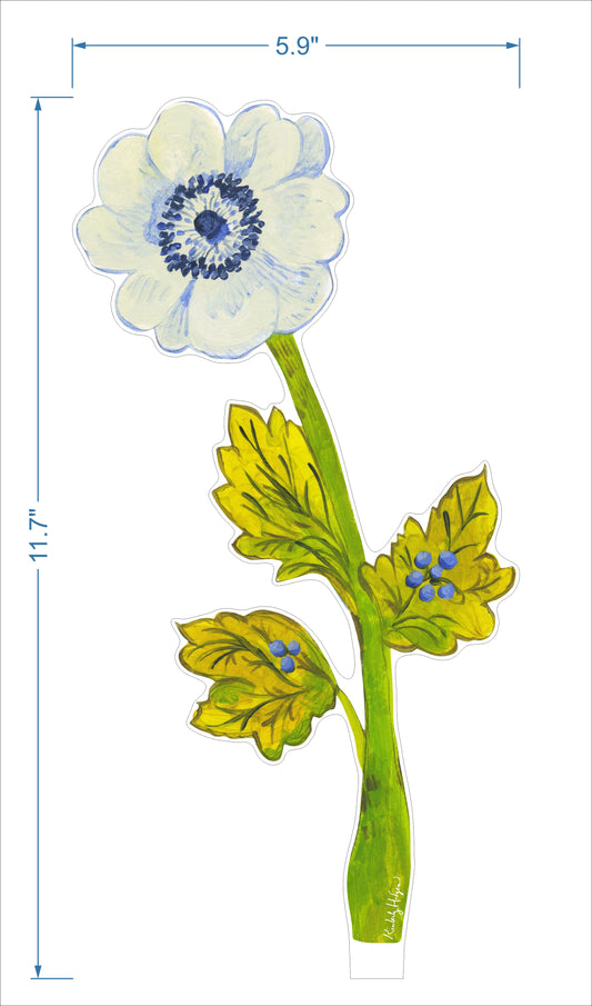 Blue Anemone | 0.25in. Acrylic Floral