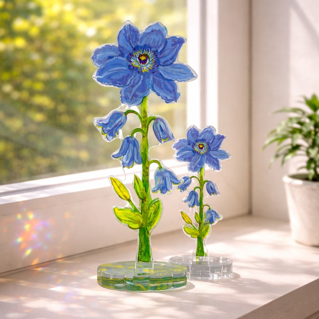 Purple Clematis | 0.25in. Acrylic Floral