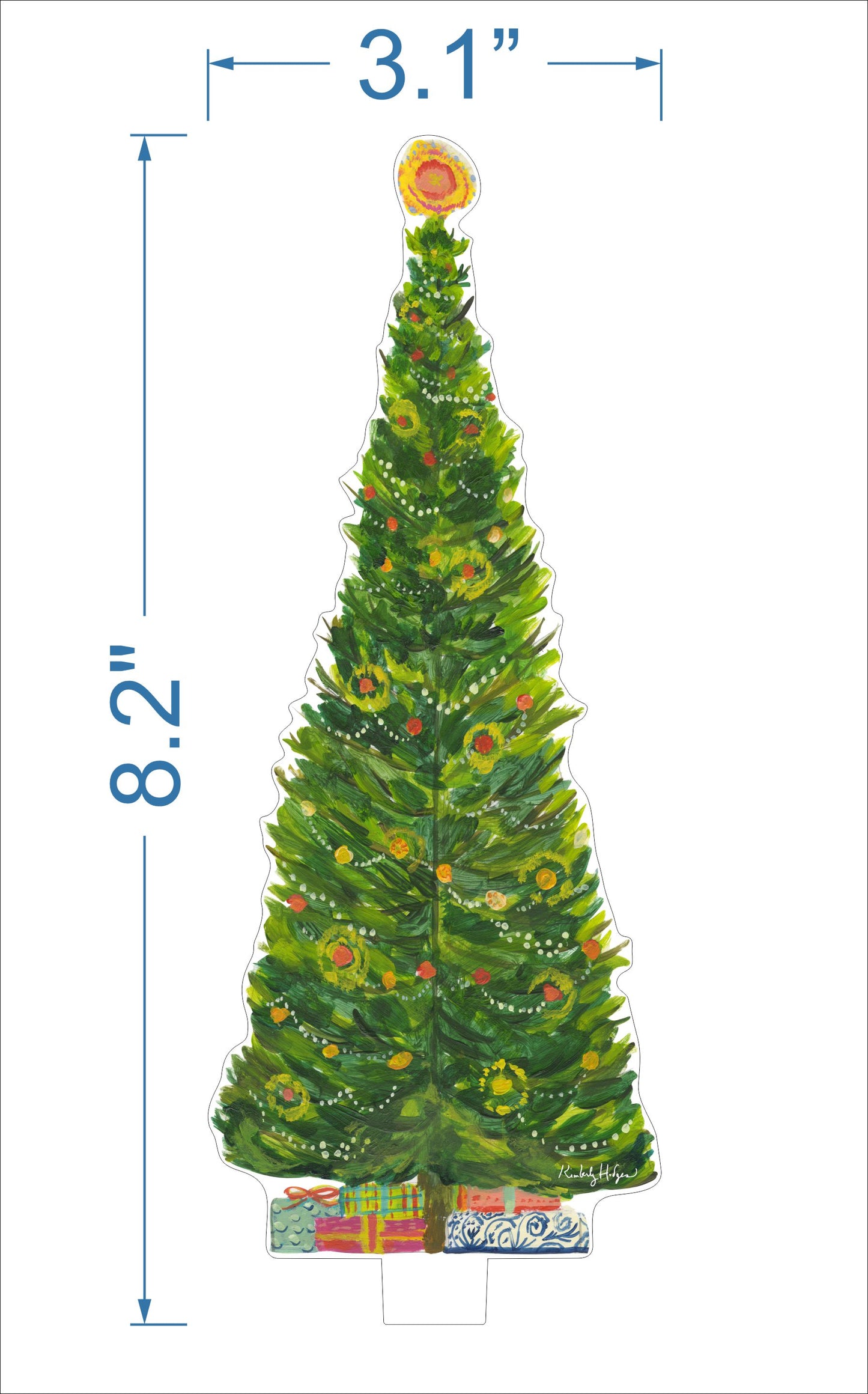 Blue Spruce Acrylic Holiday Tree