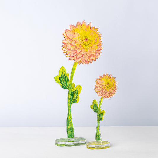 Cafe Au Lait Dahlia | 0.25in. Acrylic Floral