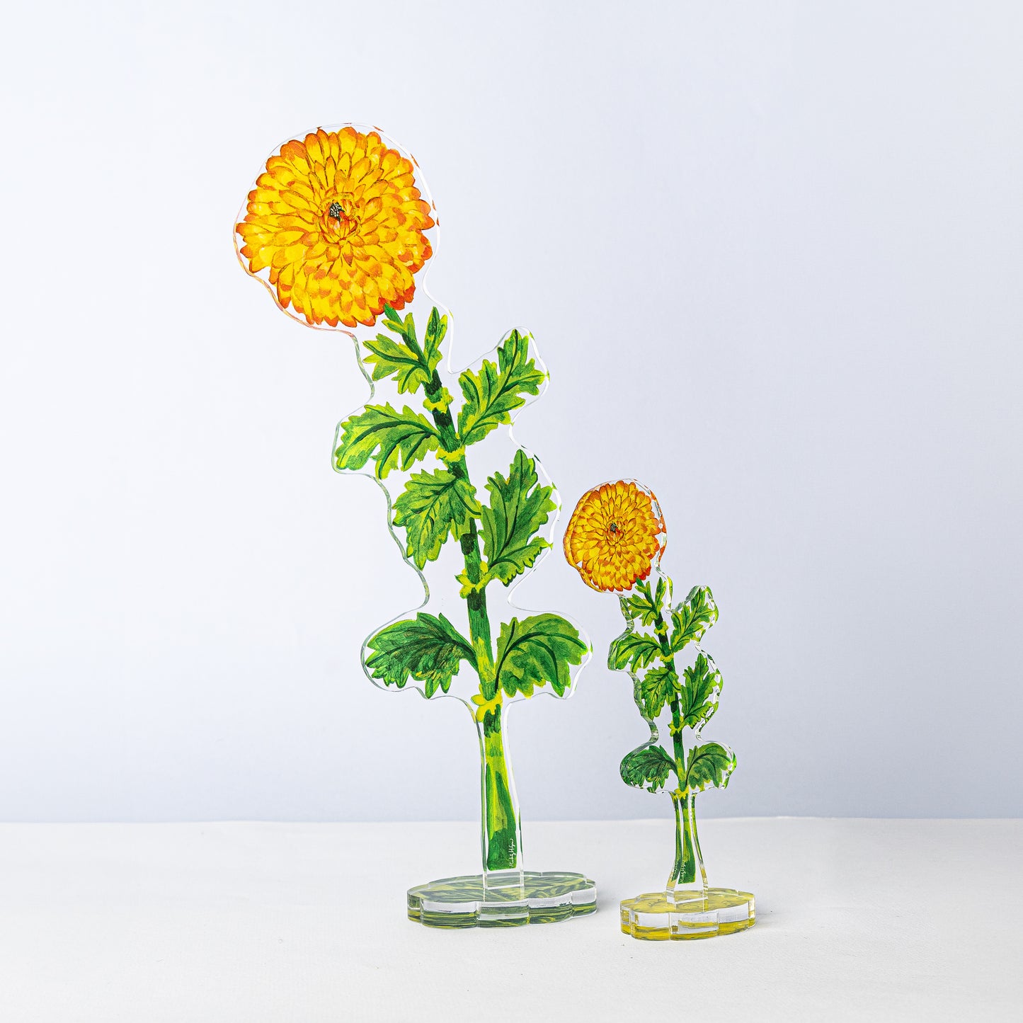 Chrysanthemum | 0.25in. Acrylic Floral