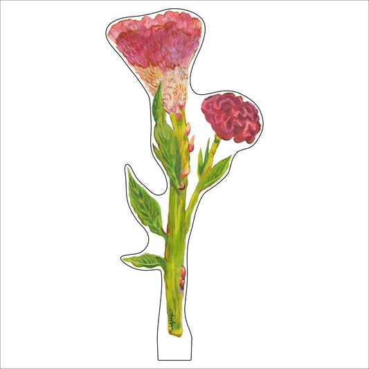 Cockscomb SM | 0.25in. Acrylic Flower | Case Bundle any 10+ (Pack of 1)