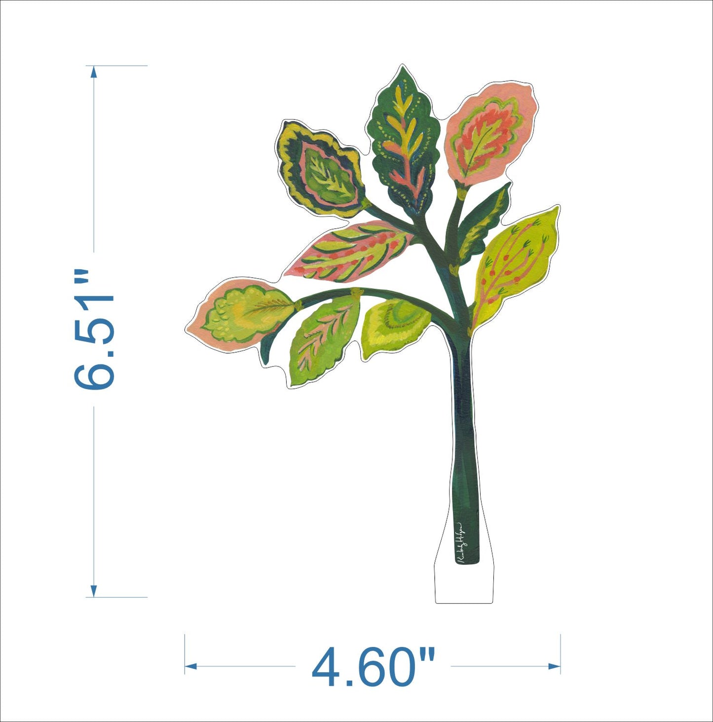 Green Leaves | 0.25in. Acrylic Floral