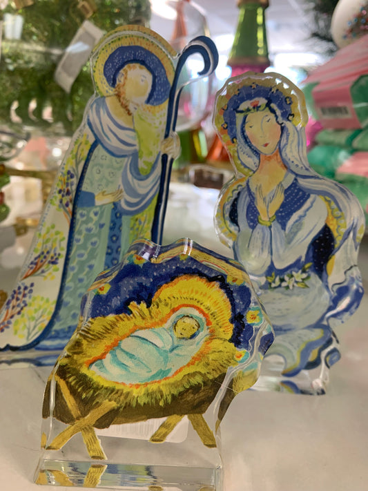 3-Piece Nativity Set Mini KHA-246 | 0.50in Acrylic