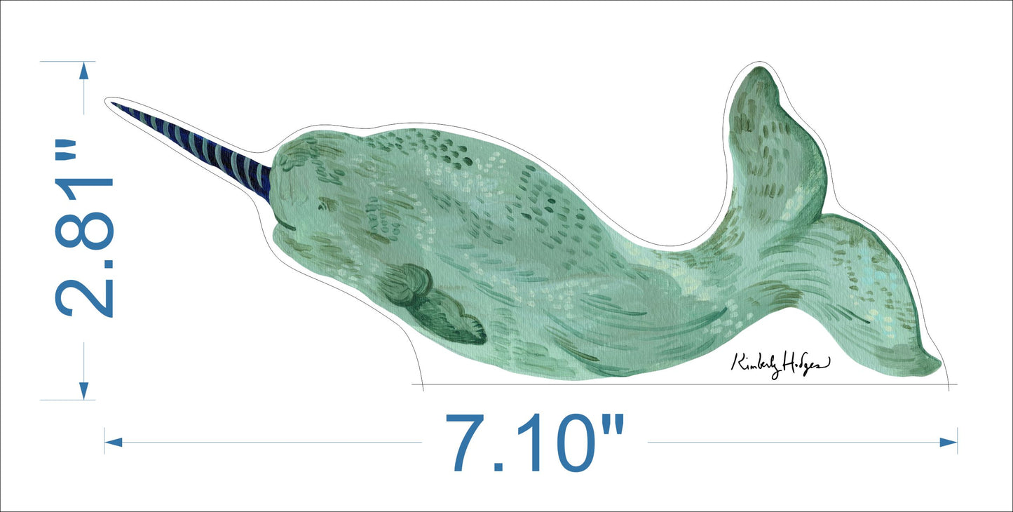 Narwhal | 0.75in. Acrylic Large