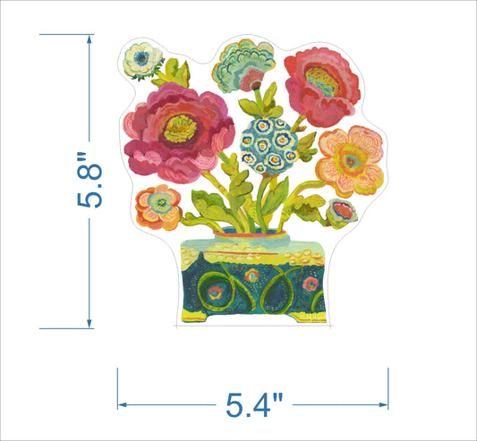 Provence Poppy II | 0.75in. Acrylic Large