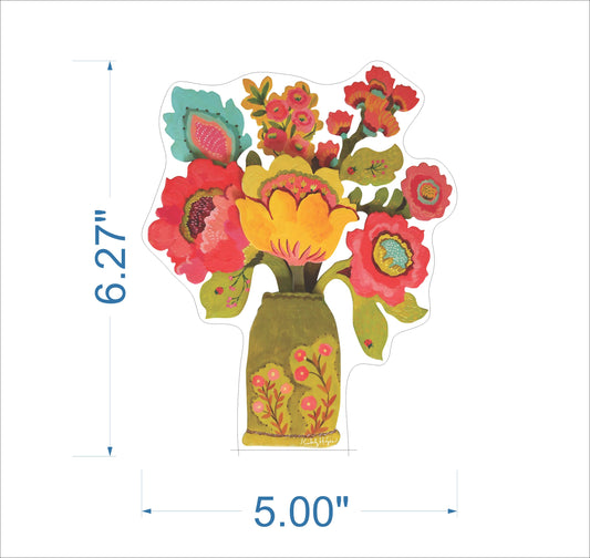 Provence Poppy | 0.75in. Acrylic Large