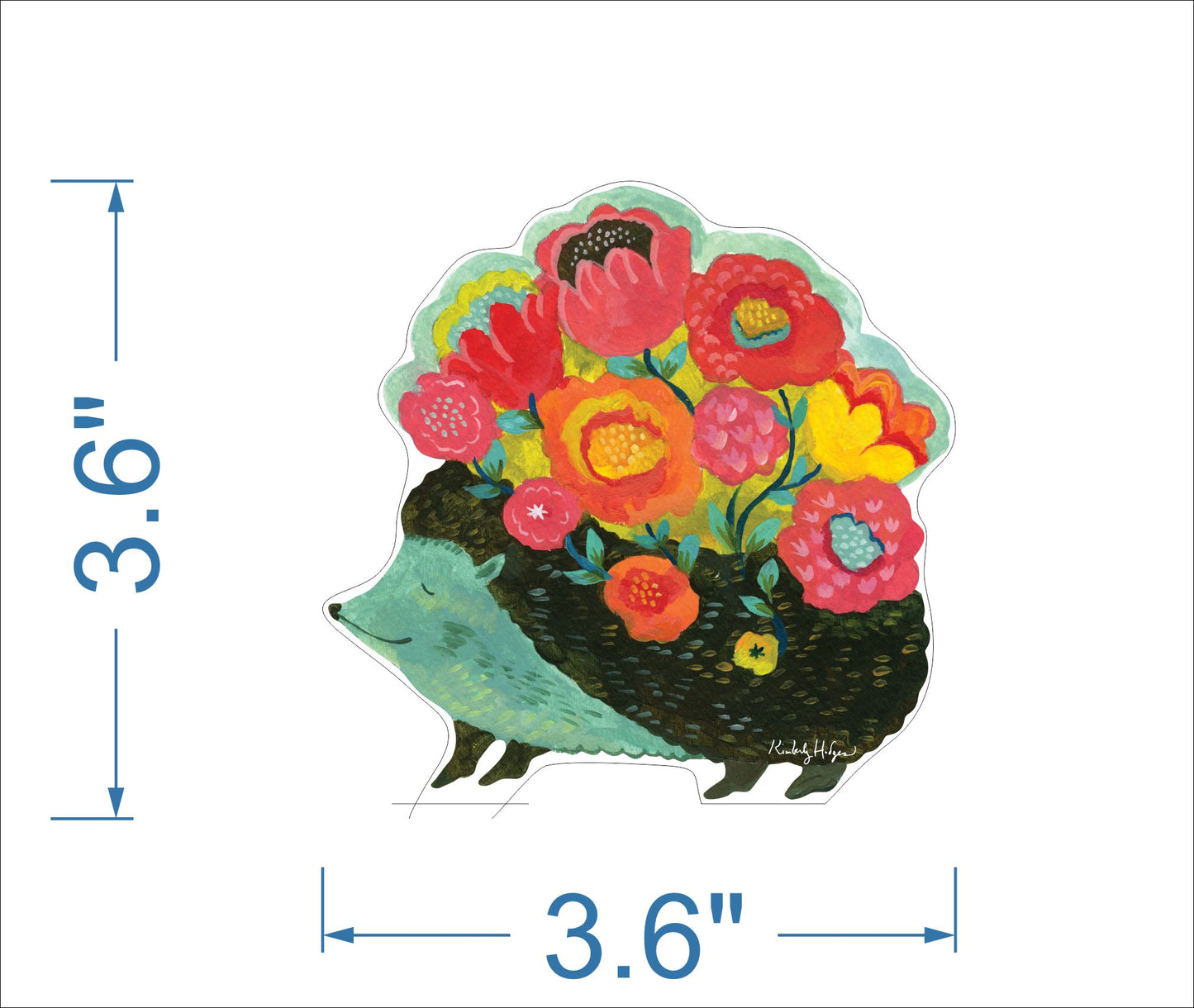 Hedgehog Blossoms Mini | 0.50in. Acrylic Mini