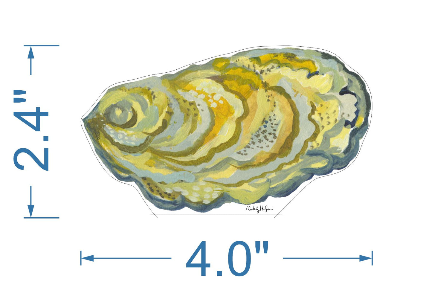Oyster Shell Mini | 0.50in. Acrylic Mini