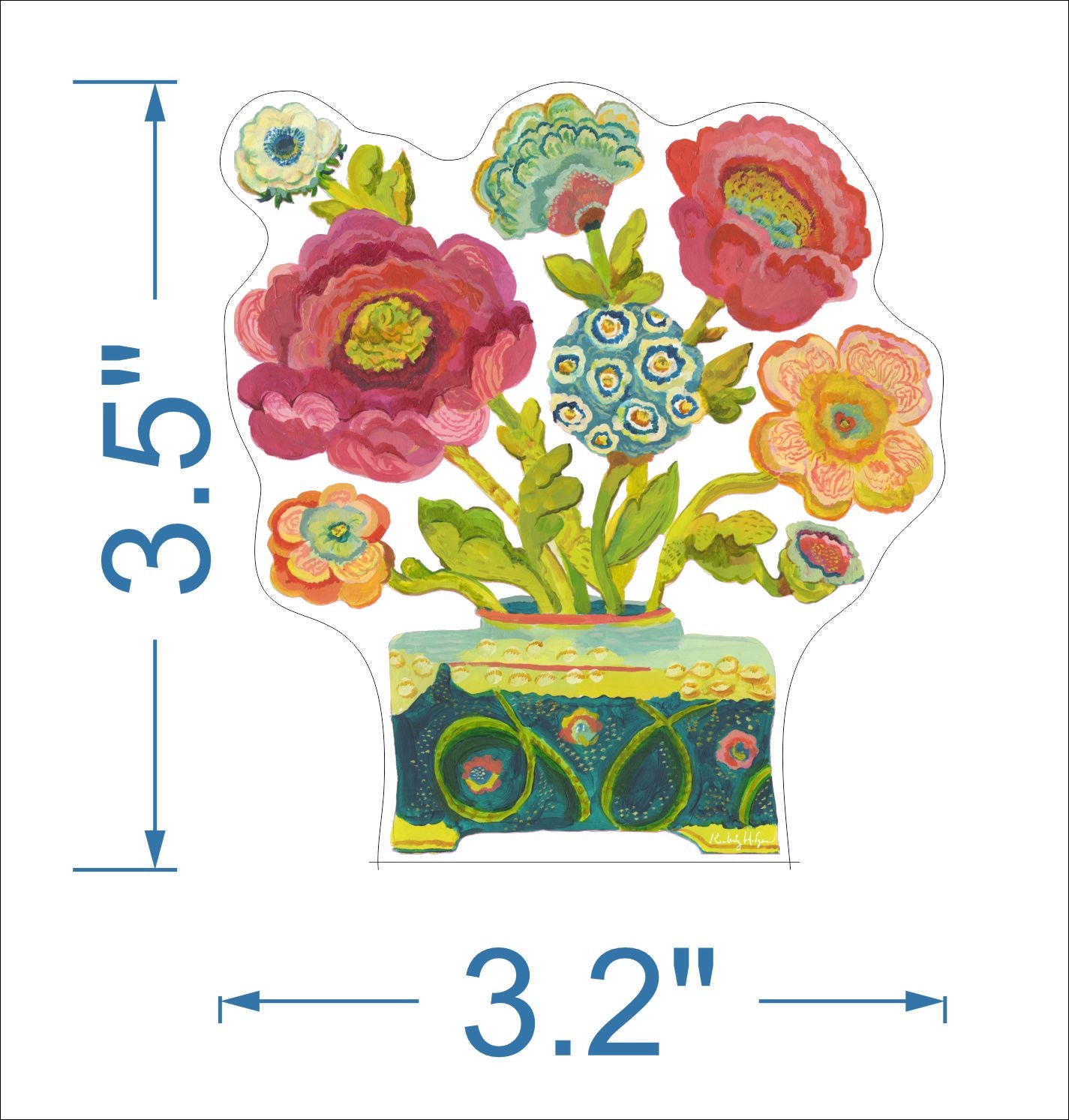 Provence Poppy II Mini | 0.50in. Acrylic Mini