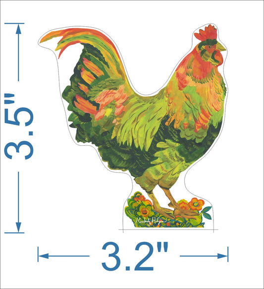 Rooster Mini | 0.50in. Acrylic Mini