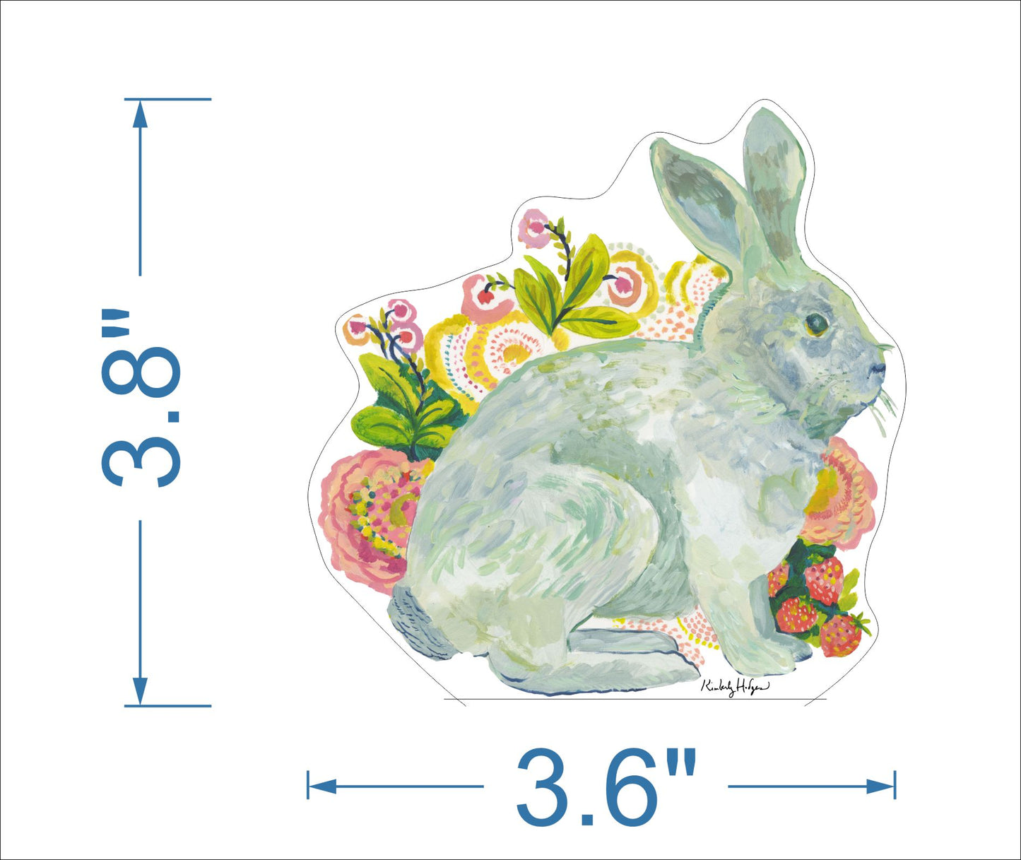 Strawberry Rabbit Mini | 0.50in. Acrylic Mini