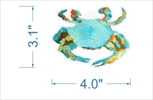 Blue Crab Ornament KHA-175 | 0.25in. Acrylic