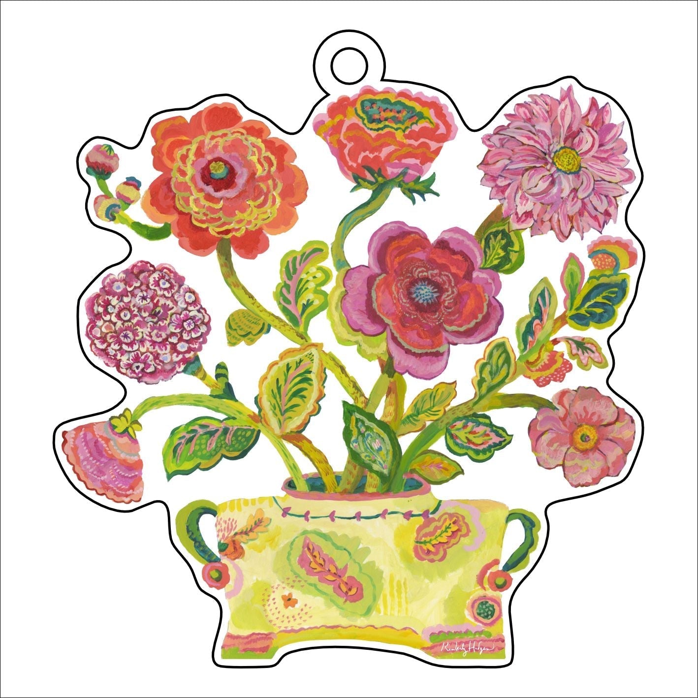 Provence Poppy iii Ornament KHA-179 | 0.25in. Acrylic