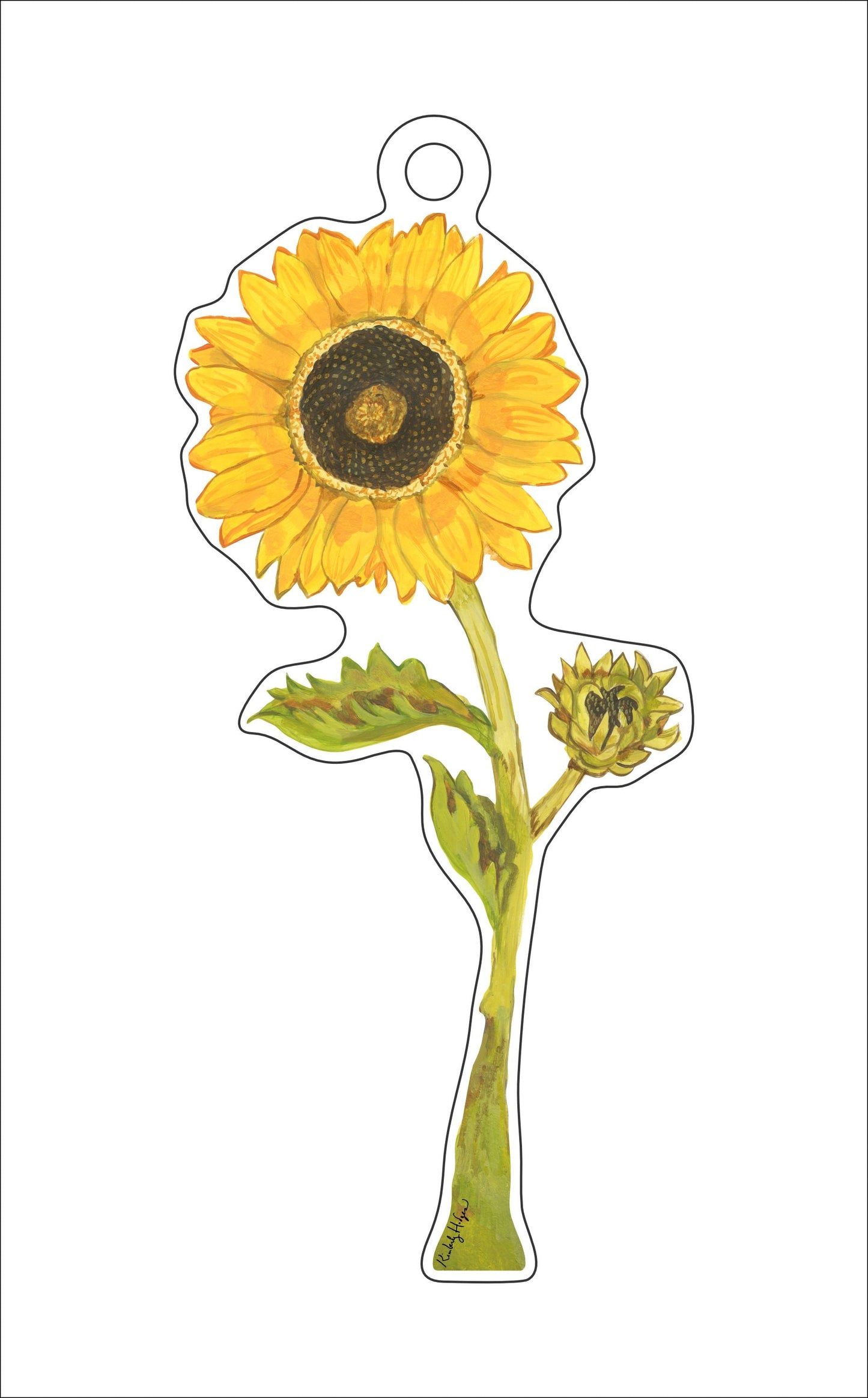 Sunflower Ornament KHA-184 | 0.25in. Acrylic