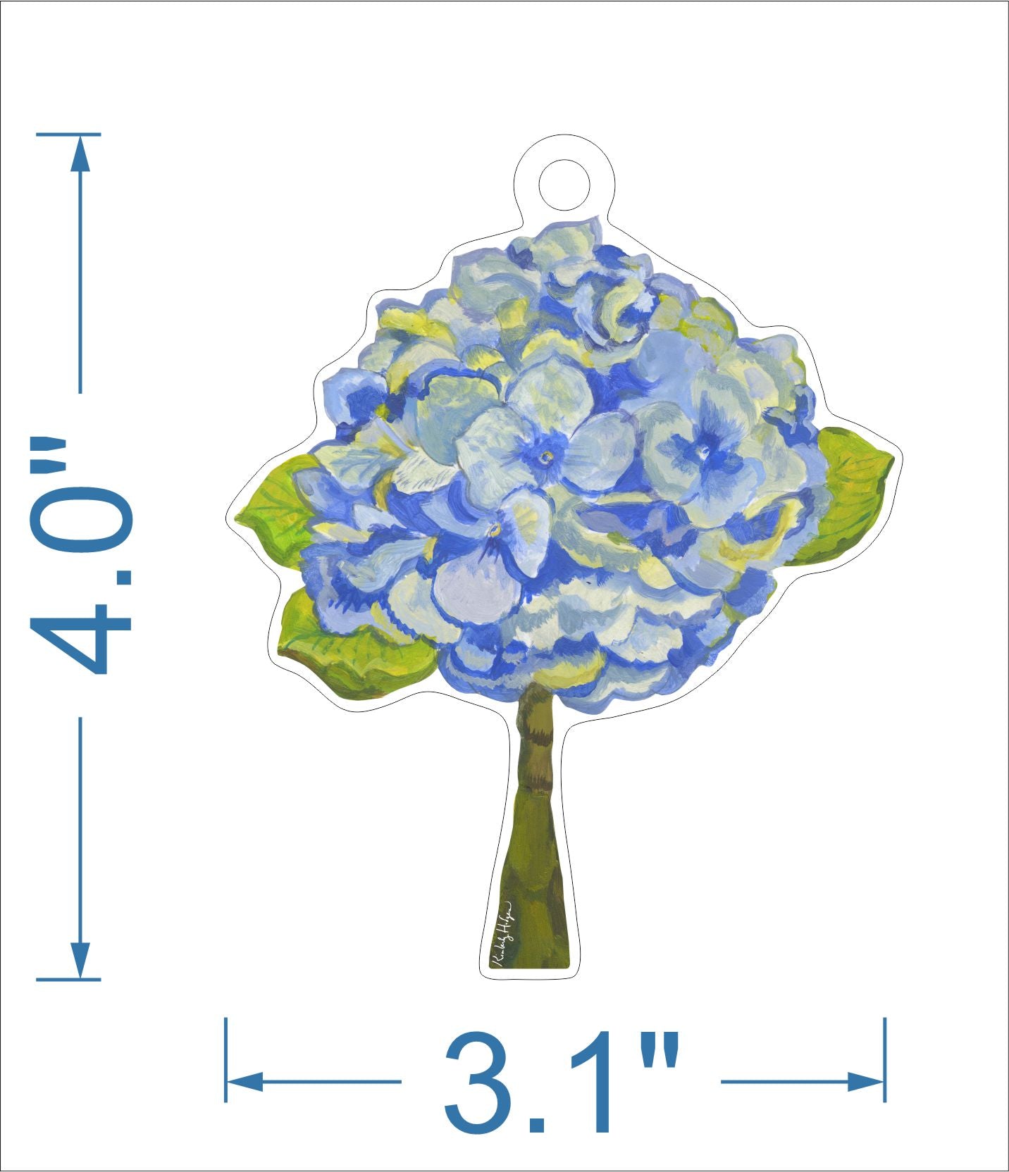 Hydrangea Light Ornament KHA-185 | 0.25in. Acrylic