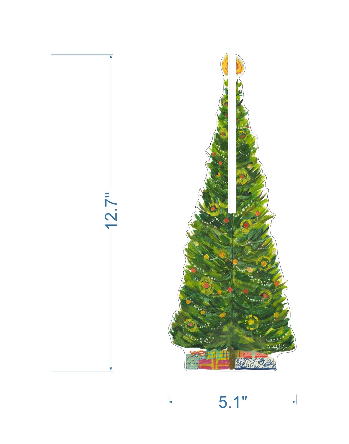 Blue Spruce 2 Piece Acrylic Holiday Tree