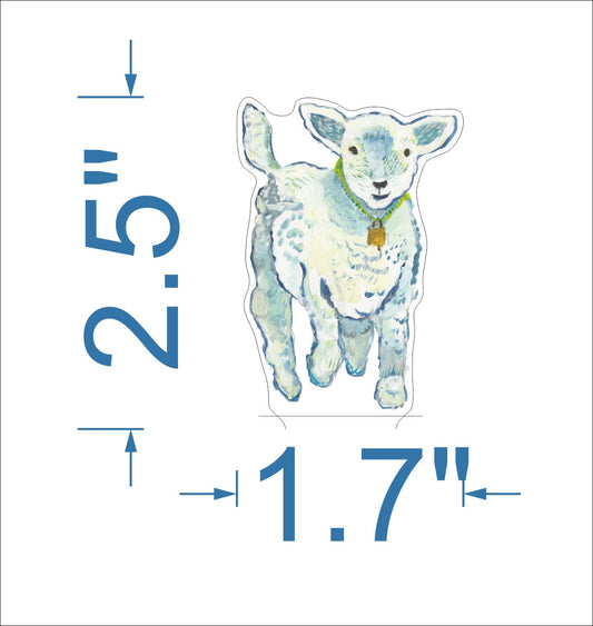 KHA-230 Nativity Standing Lamb | 0.75 Acrylic