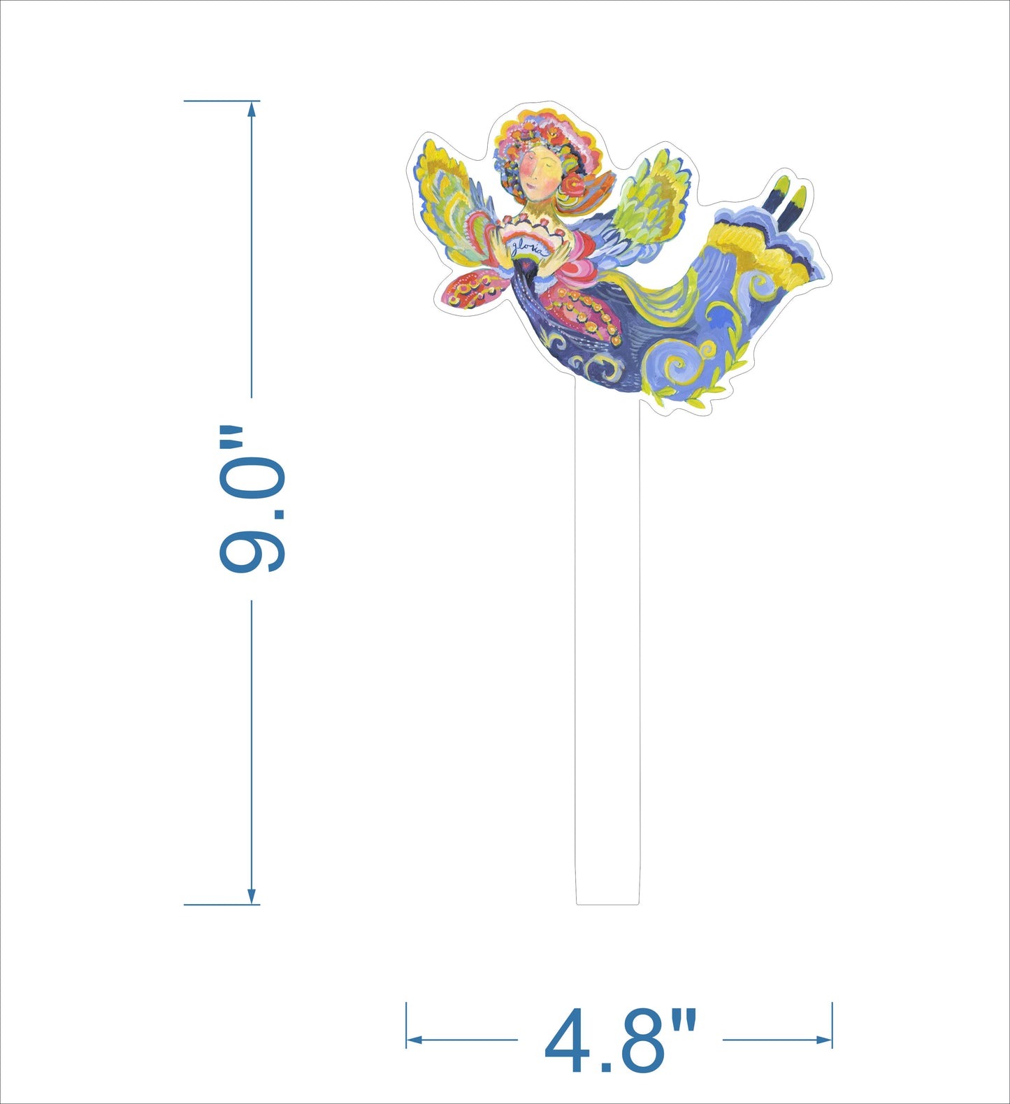 KHA-231 Nativity Angel + Stand | 0.25 Acrylic