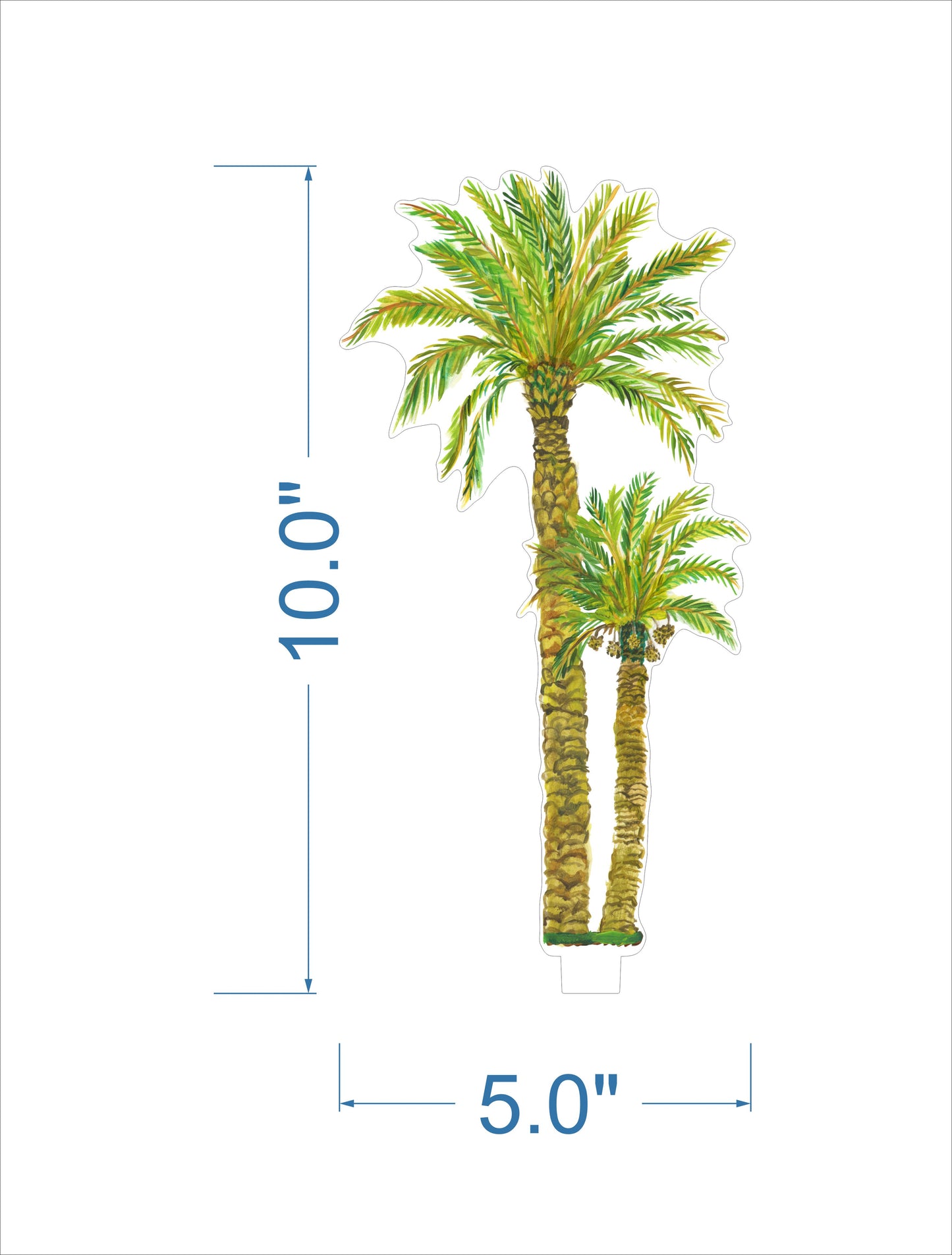 KHA-232 Nativity Palm Trees + Stand | 0.25 Acrylic