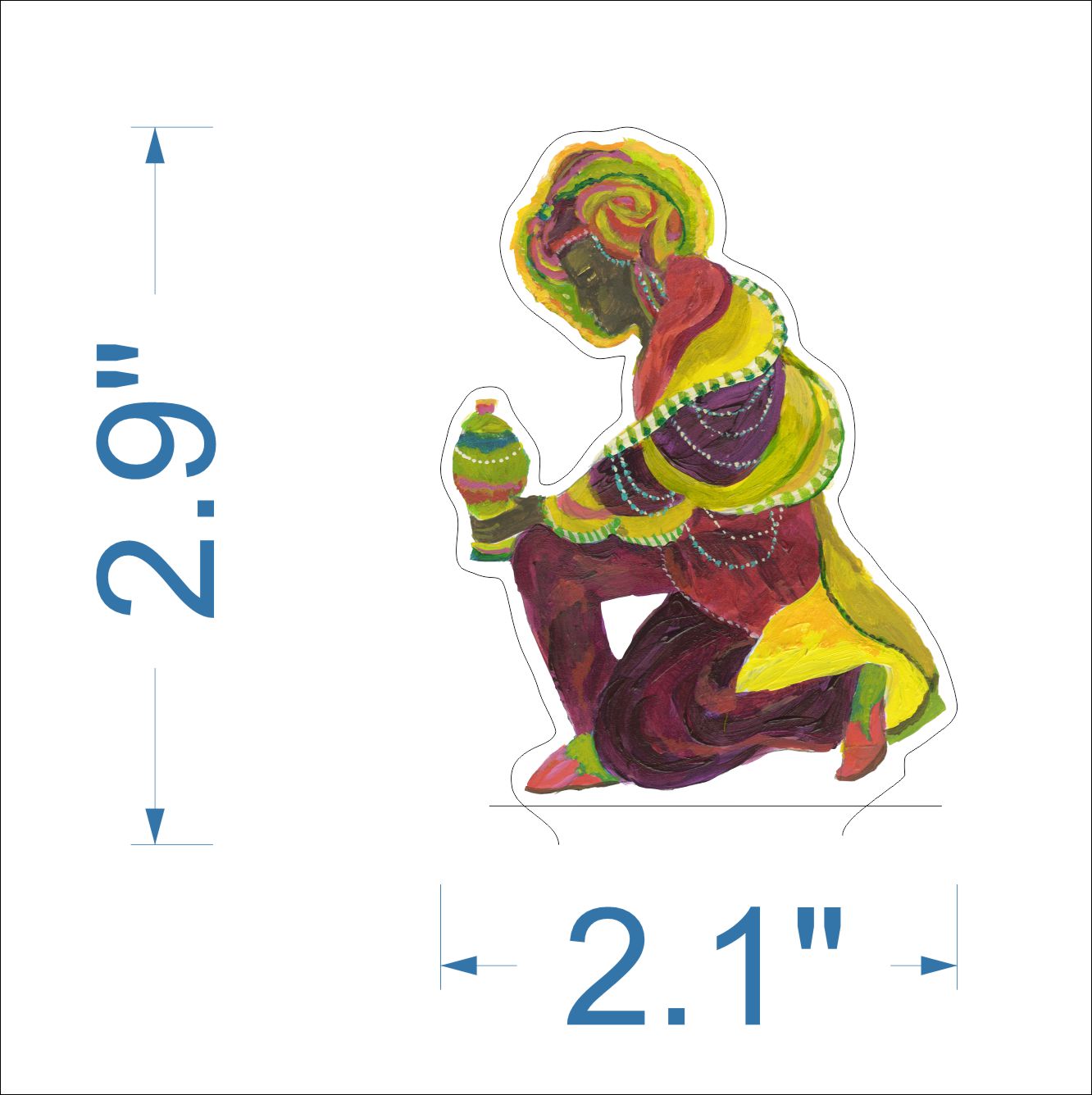 KHA-241 Nativity Balthasar Mini | 0.50 Acrylic