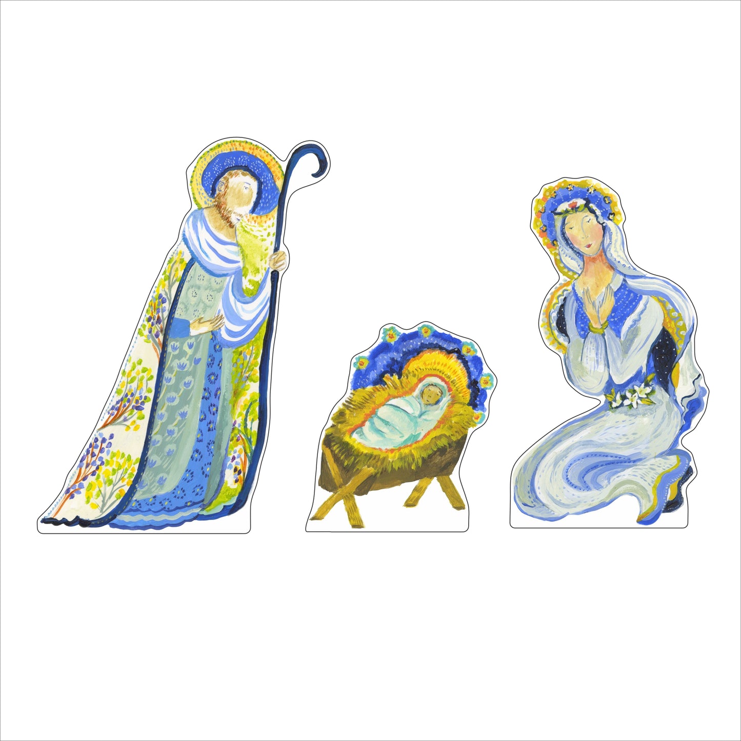 KHA-245 3 Piece Nativity Large | 0.75 Acrylic