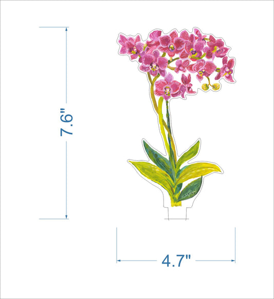 Aphrodite Orchid | 0.25in. Acrylic Floral