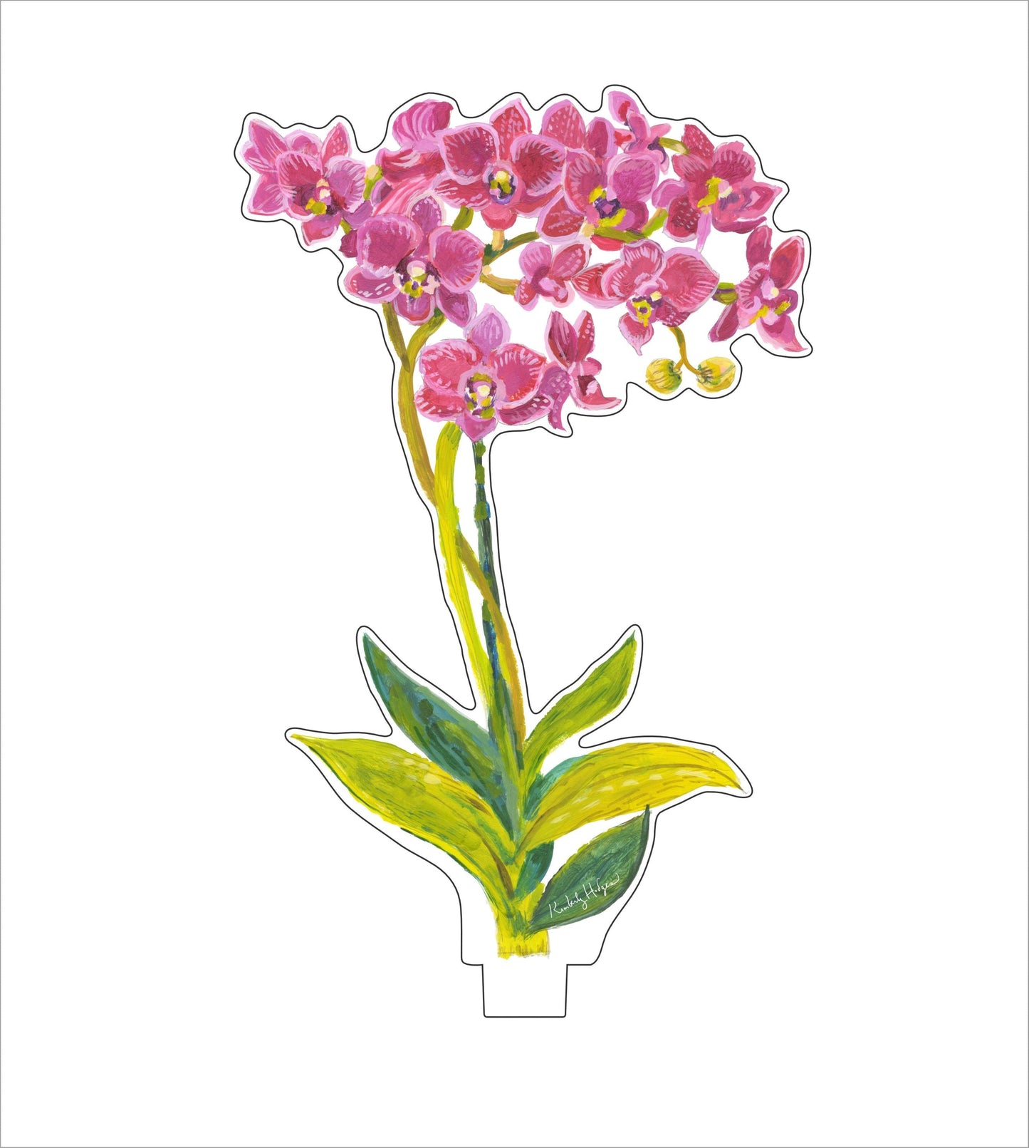 Aphrodite Orchid | 0.25in. Acrylic Floral