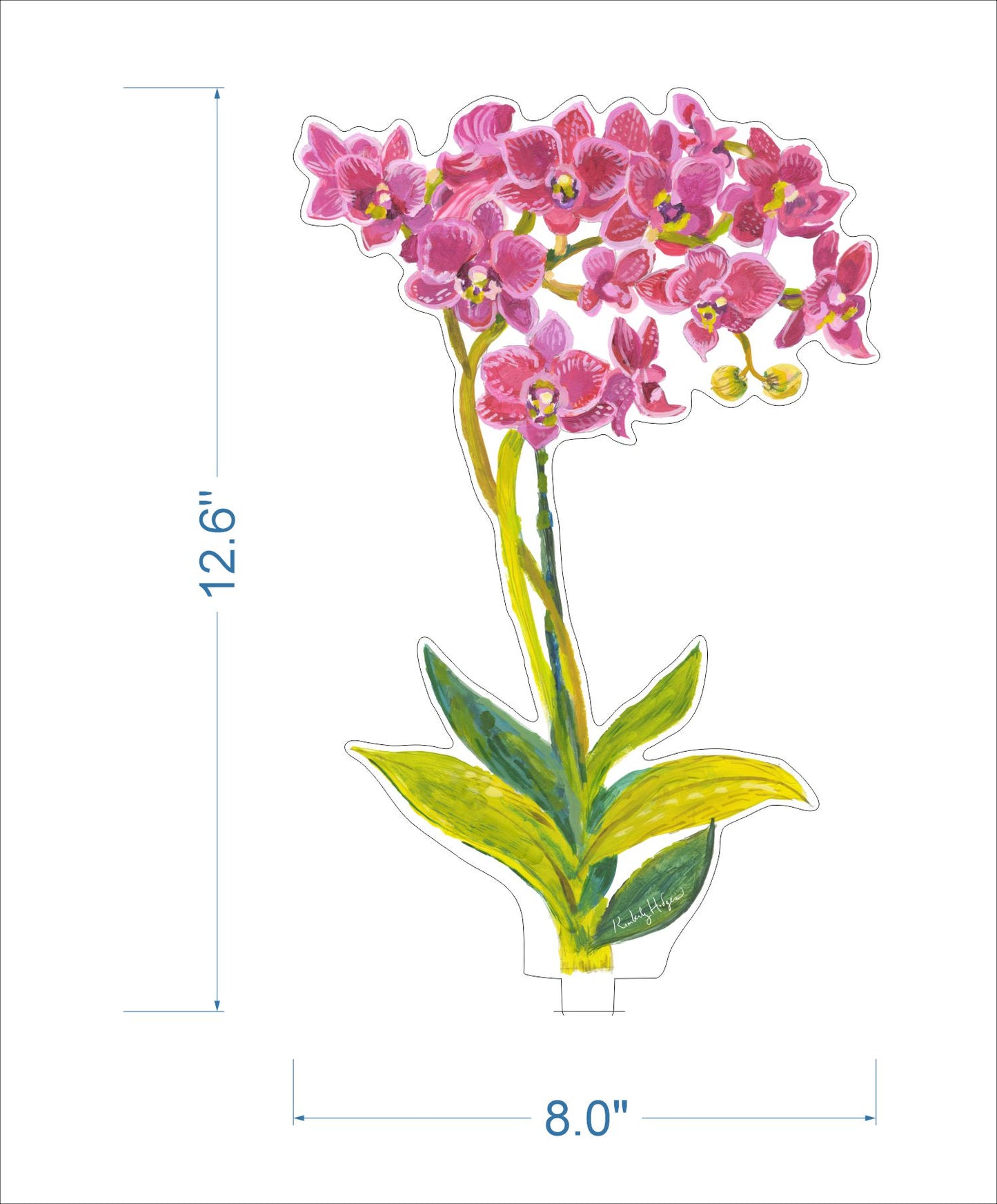 Aphrodite Orchid | 0.25in. Acrylic Floral