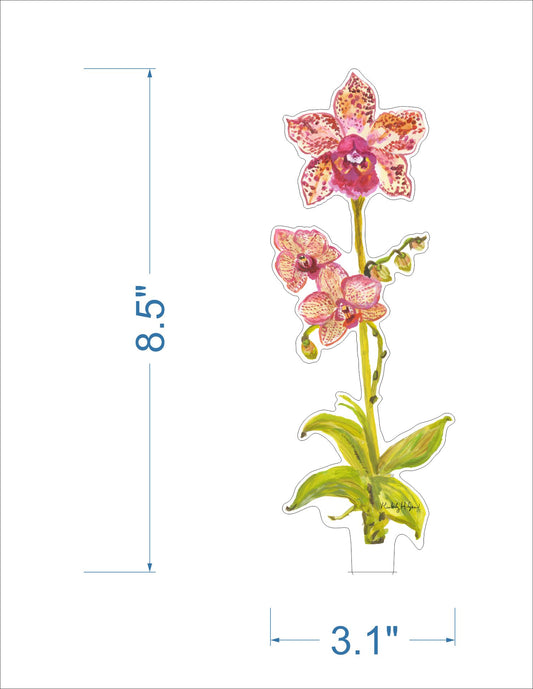 Leopard Orchid | 0.25in. Acrylic Floral