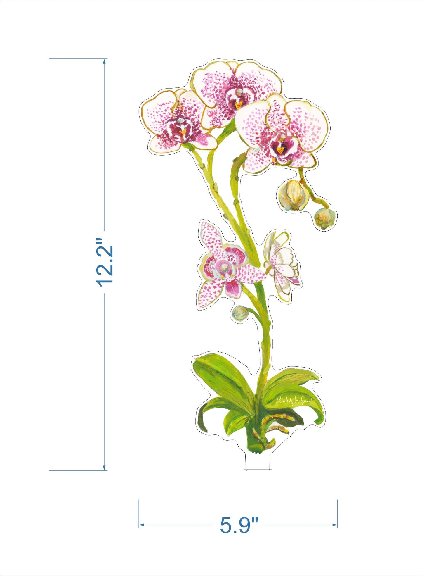 Moon Orchid | 0.25in. Acrylic Floral