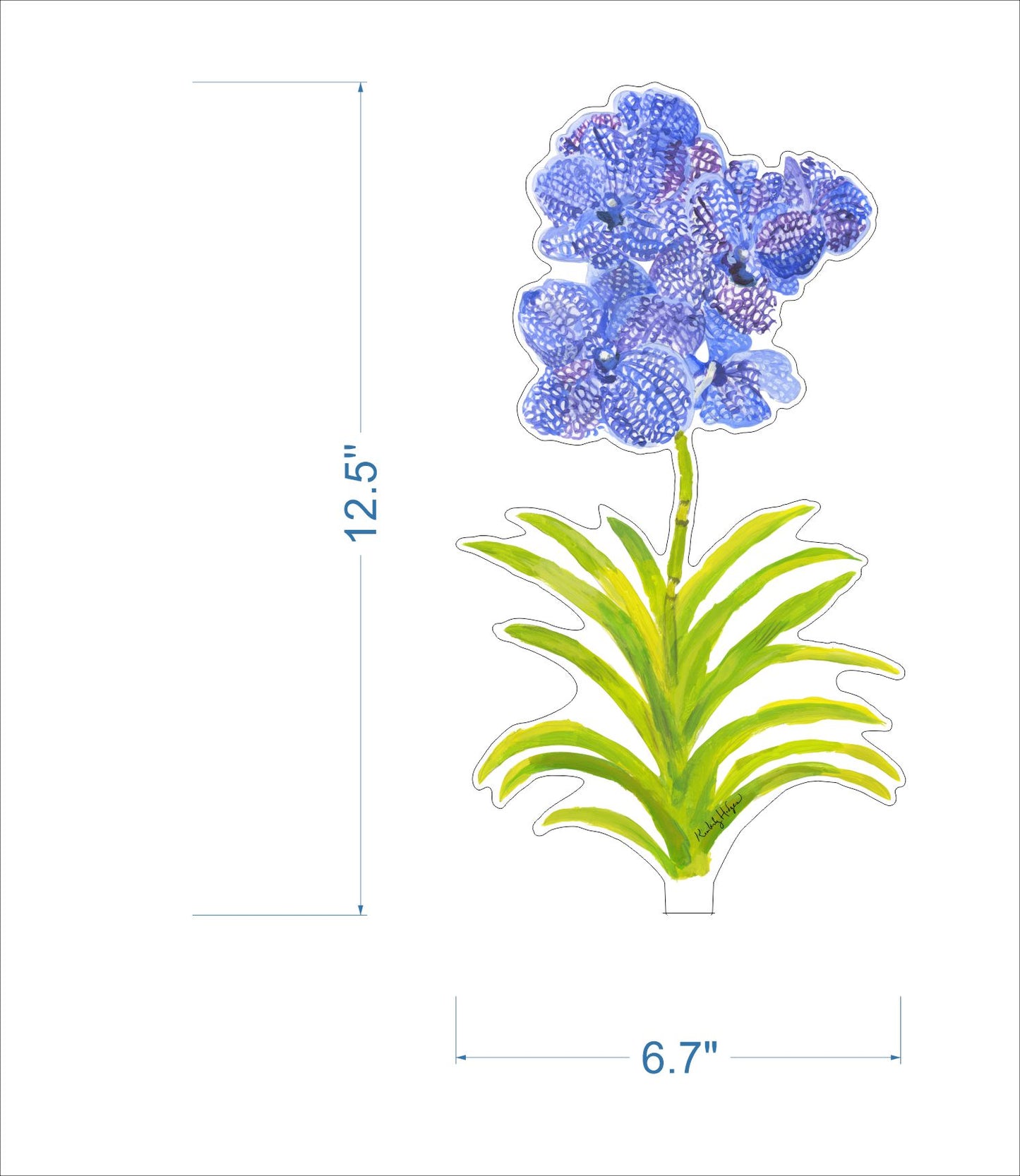 Vanda Orchid | 0.25in. Acrylic Floral
