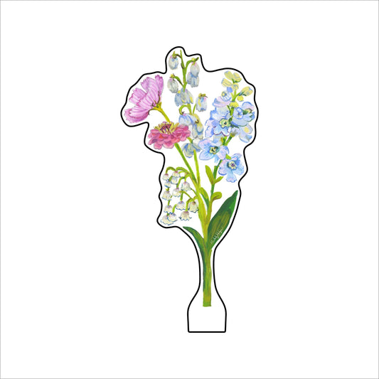 Delphine Flower  | 0.25in. Acrylic Floral