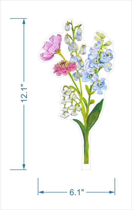 Delphine Flower  | 0.25in. Acrylic Floral