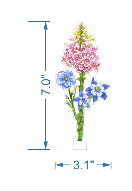 Foxglove Flower  | 0.25in. Acrylic Floral