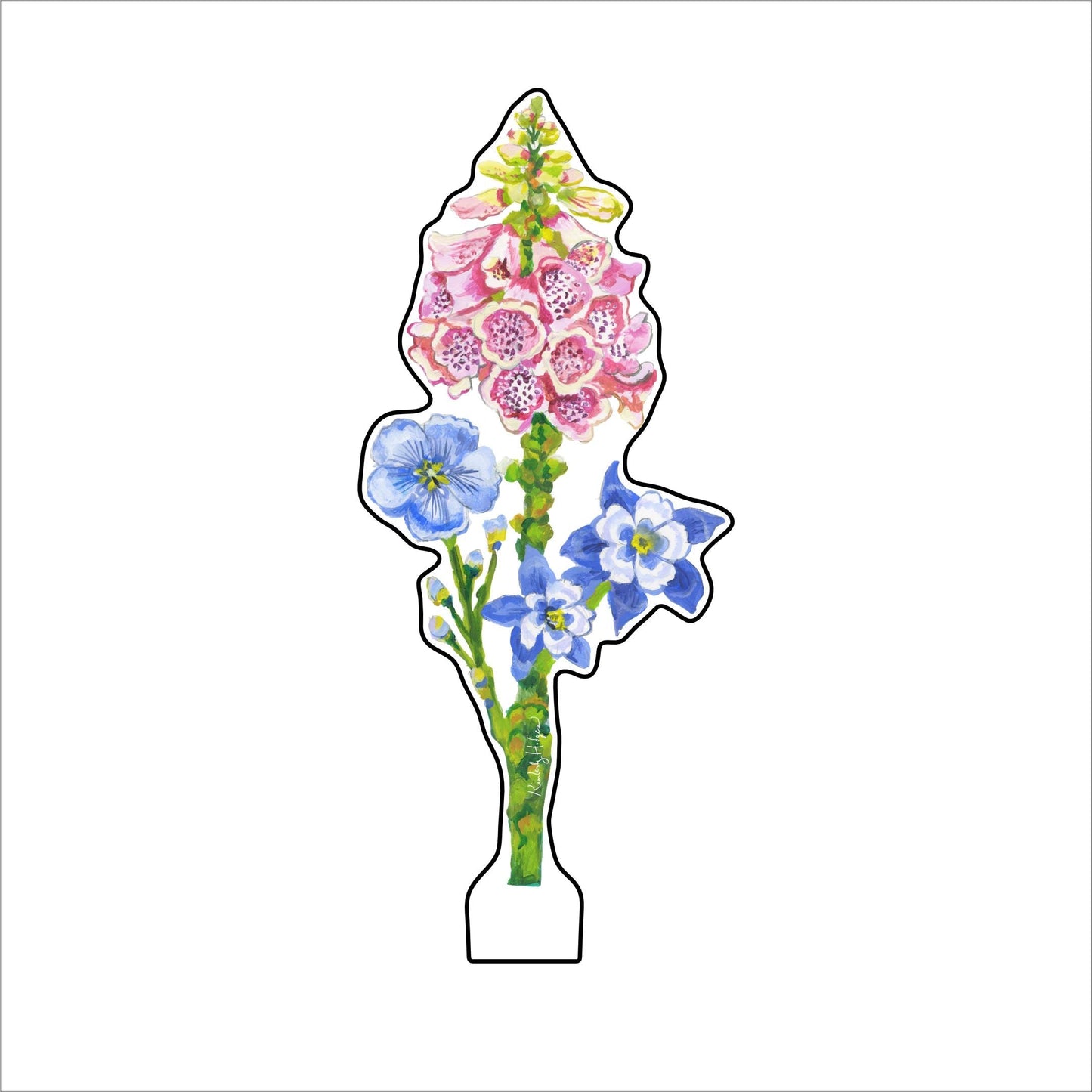 Foxglove Flower  | 0.25in. Acrylic Floral