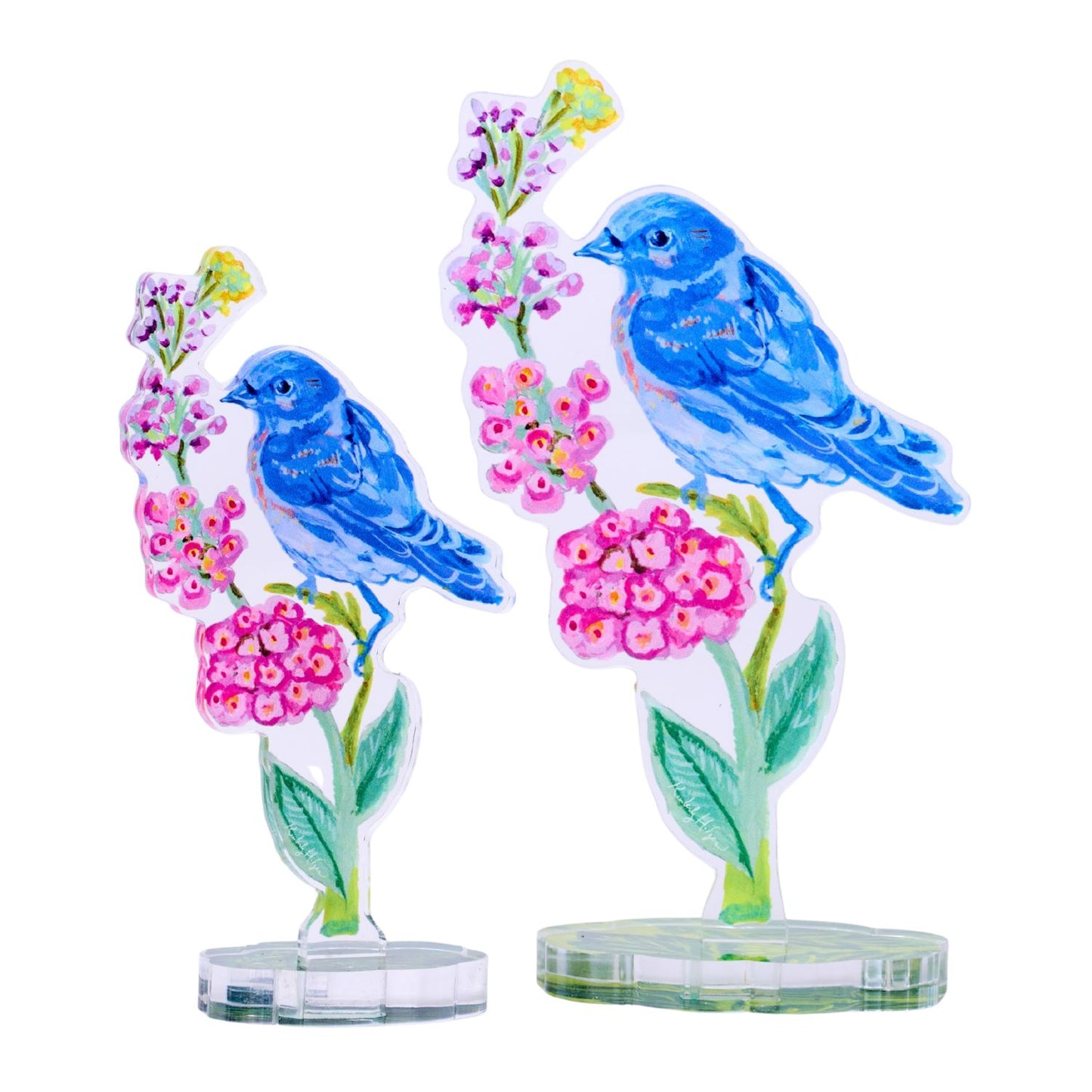 Bluebird of Happiness  | 0.25in. Acrylic Floral