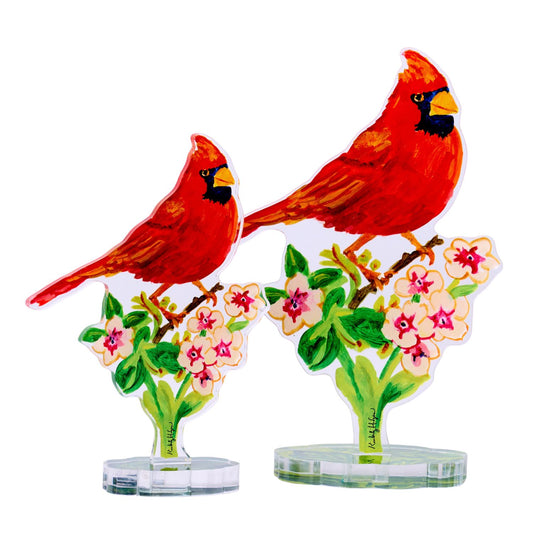 Spring Cardinal  | 0.25in. Acrylic Floral