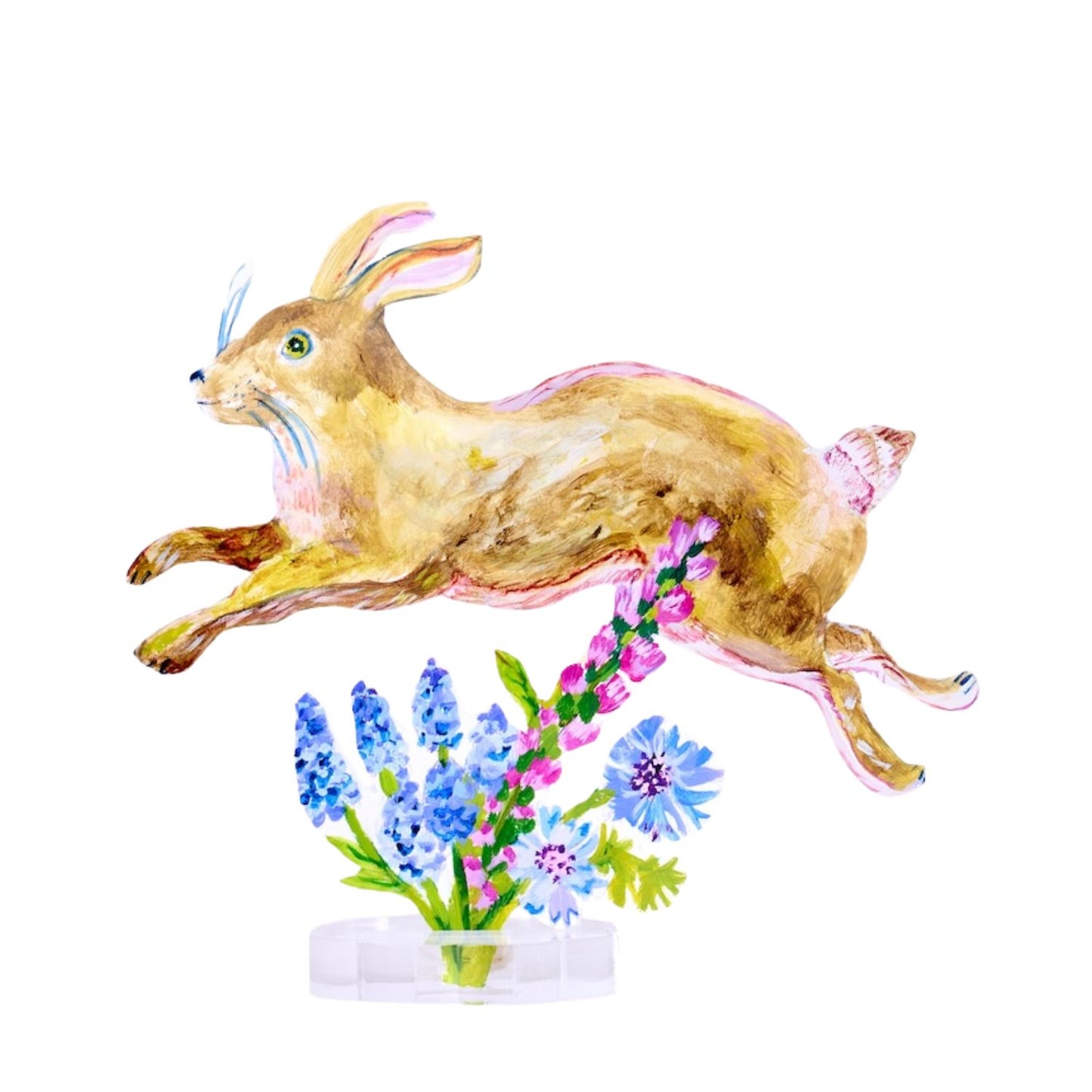 Running Rabbit | 0.25in. Acrylic Floral