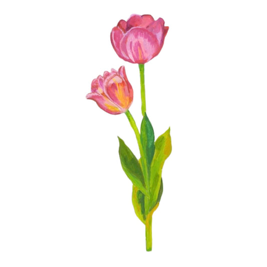 Pink Tulips | 0.25in. Acrylic Floral