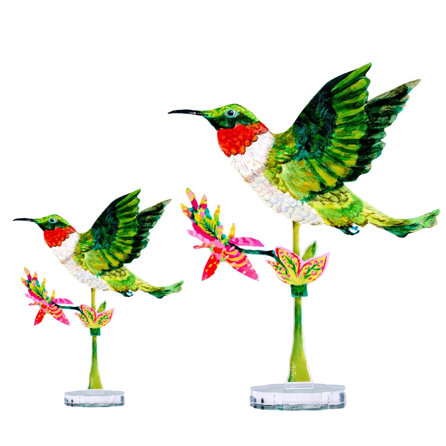 Hummingbird | 0.25in. Acrylic Floral