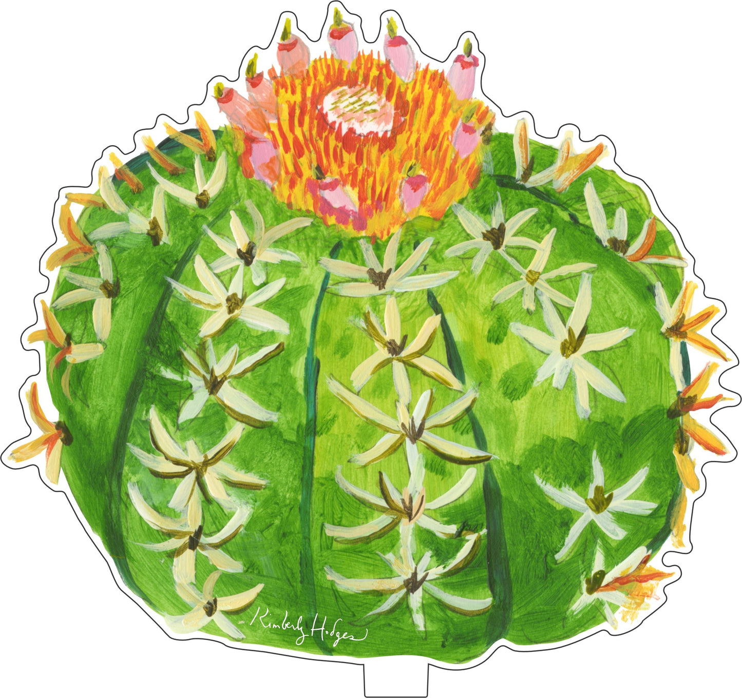 Turk's Cap Cactus | 0.25in. Acrylic Floral