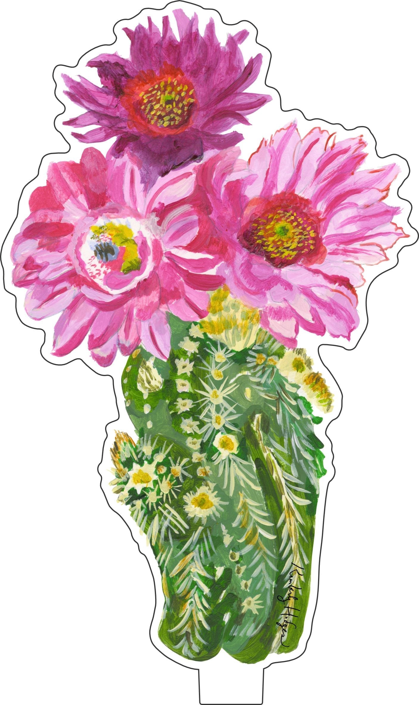 Lace Cactus | 0.25in. Acrylic Floral