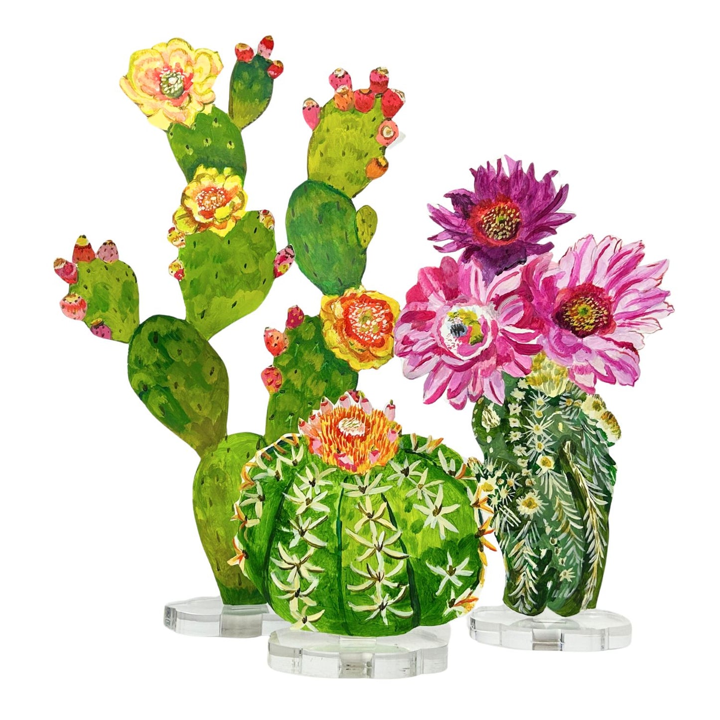 Lace Cactus | 0.25in. Acrylic Floral