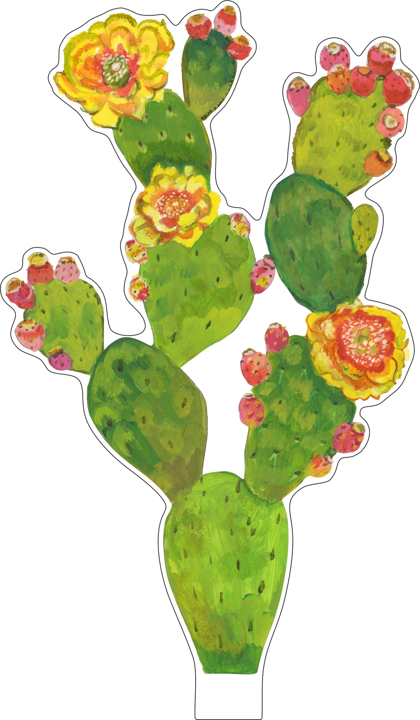 Prickly Pear | 0.25in. Acrylic Floral