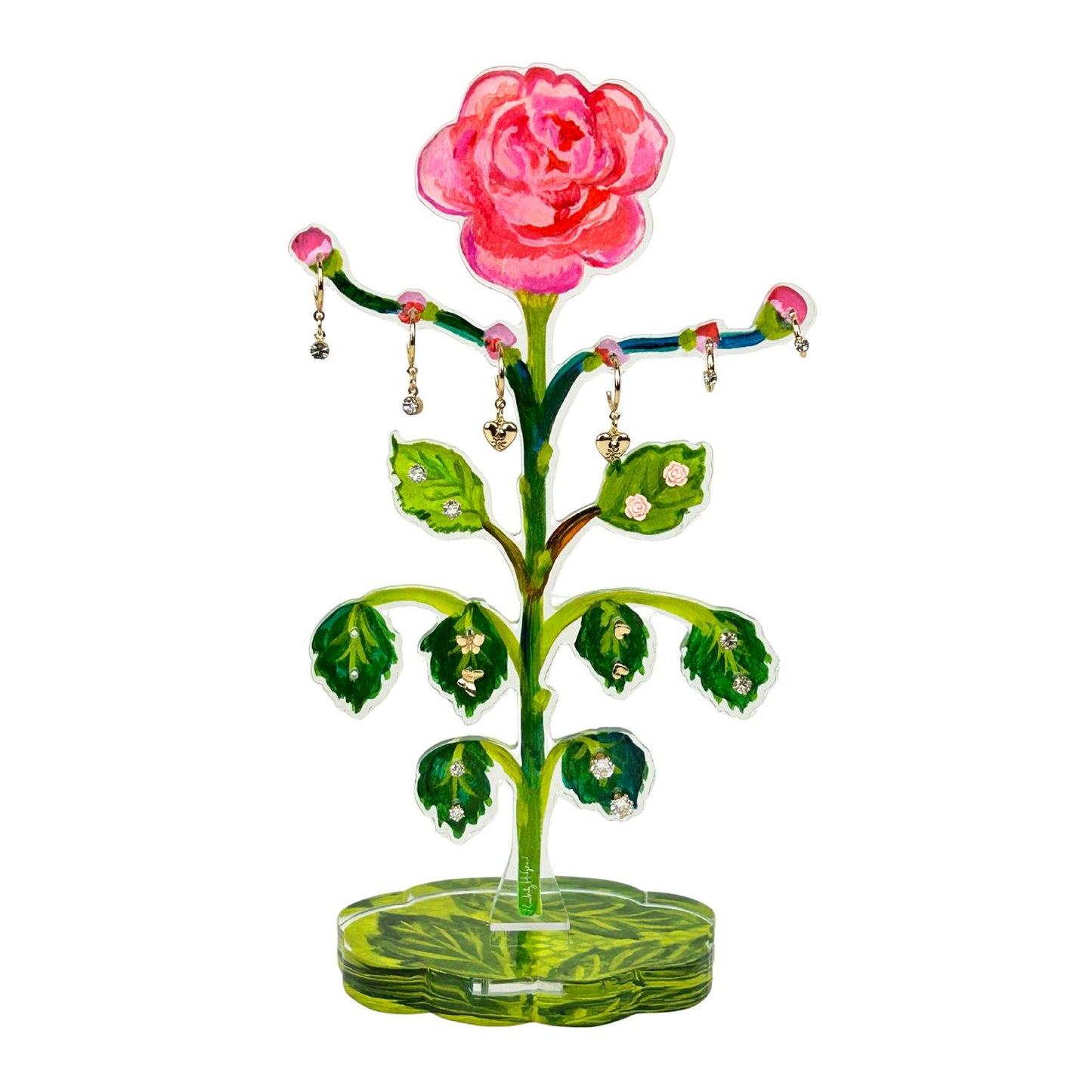Tearose Jewelry Holder & Single Leaf