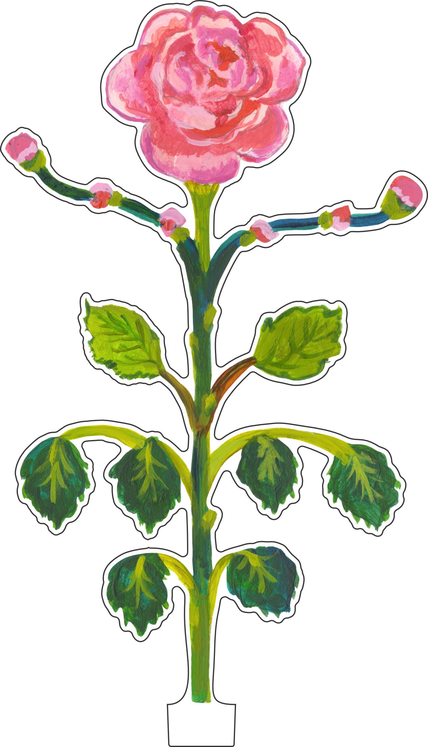 Tearose Jewelry Holder & Single Leaf
